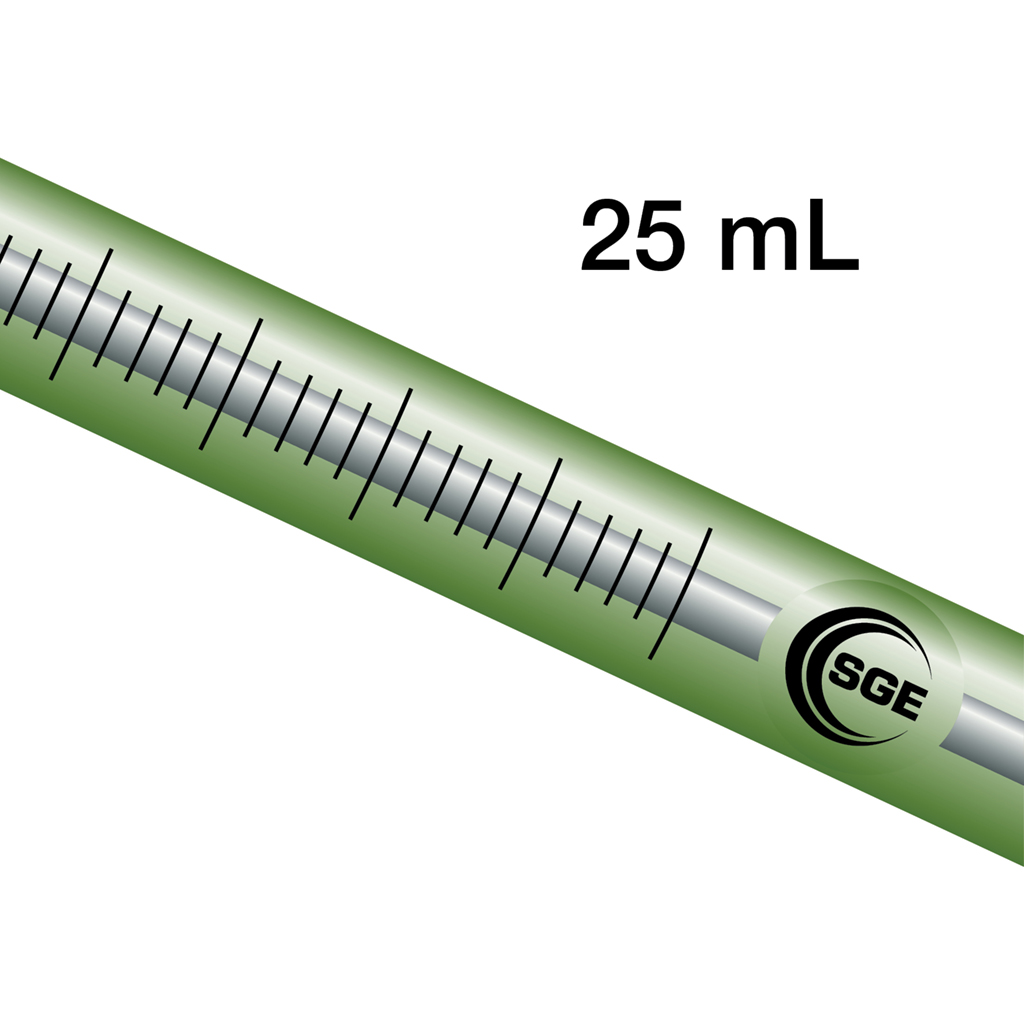 25 mL Syringe with Removable Luer Lock Valve & GT Plunger Spritzen für